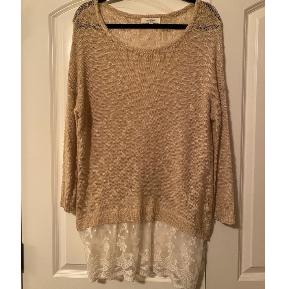 Umgee Top with Lace Detail